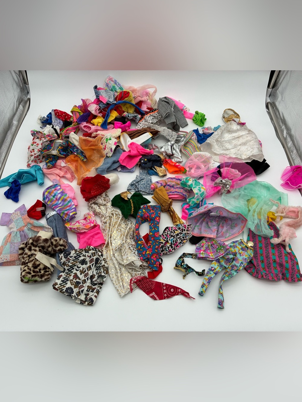 Vintage Barbie Doll Clothes Lot 80s 90s Mattel Dresses Skirts Tops Fashion